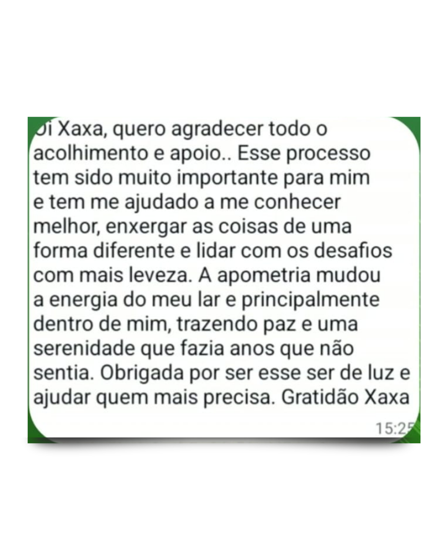 Depoimento real de uma pessoa atendida pela Xaxa — relato 10